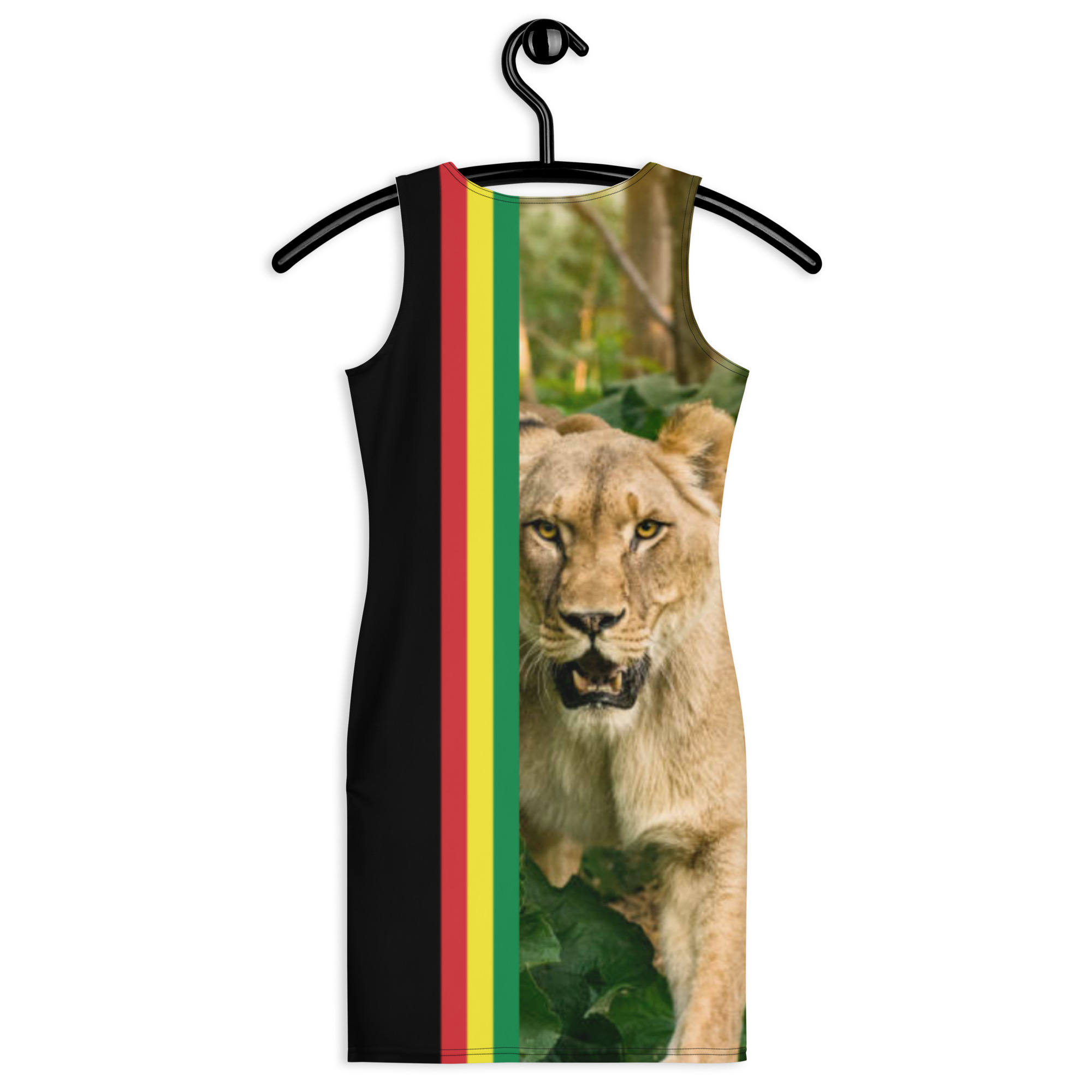 Fifth Degree™ Rasta Color Dress, Woman Jamaican Clothes Lioness of Judah, Reggae Dress, Rastafarian Clothes Outfit Women, Rastafari Dress - Image 9
