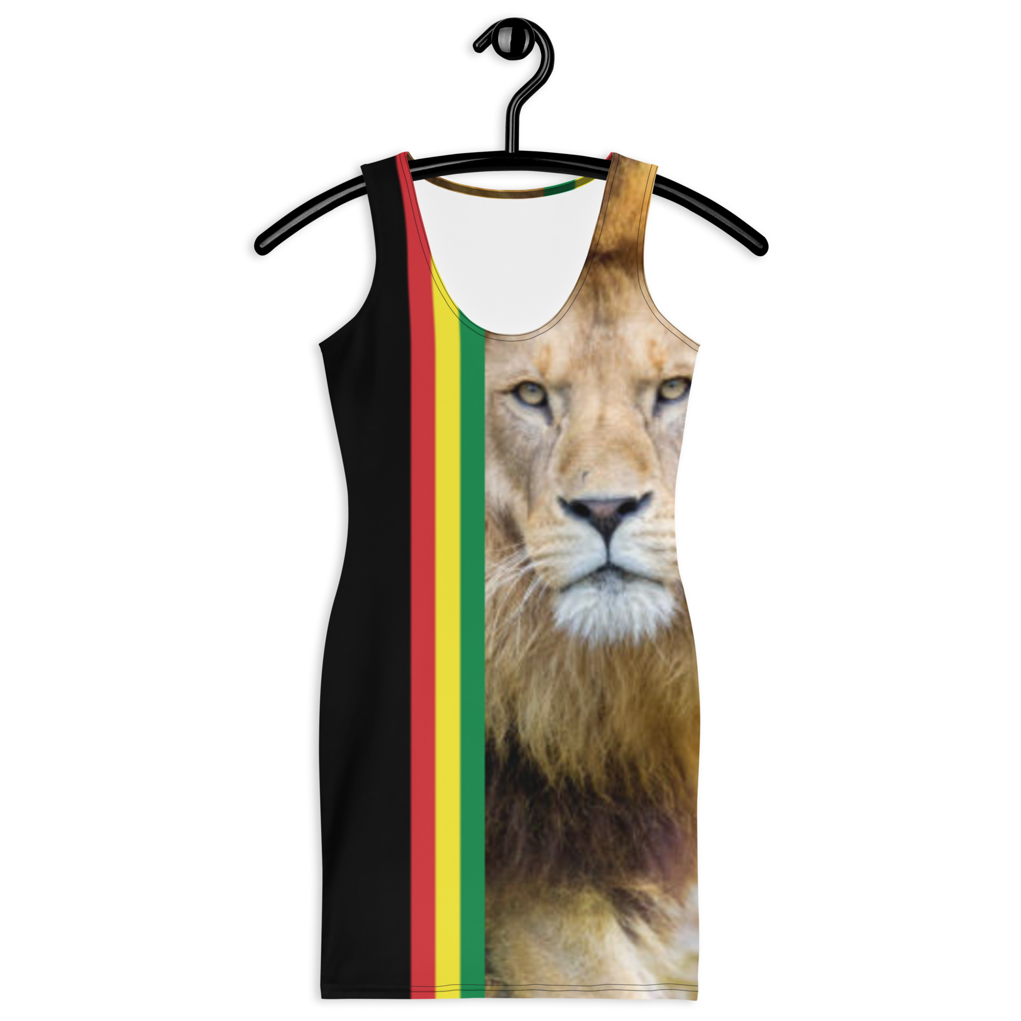 Fifth Degree™ Rasta Woman Jamaican Clothes Lion of Judah Dress Rastafarian Clothes For Women Reggae Outfit Gifts Women Rastafari Dress