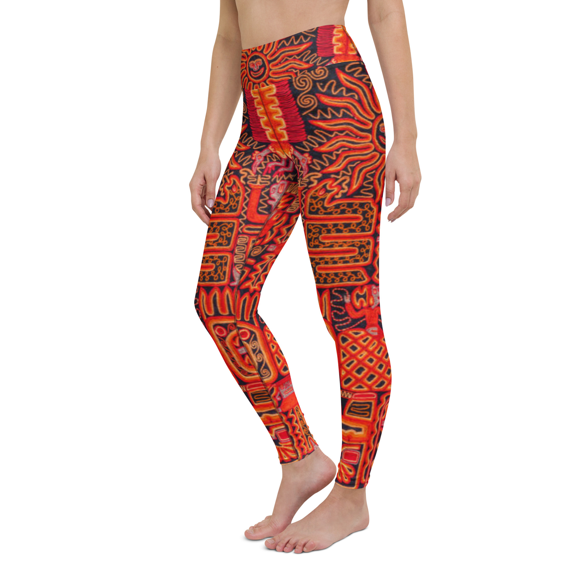 Fifth Degree™ Aztec High Waisted Premium Printed Yoga Leggings - Image 4