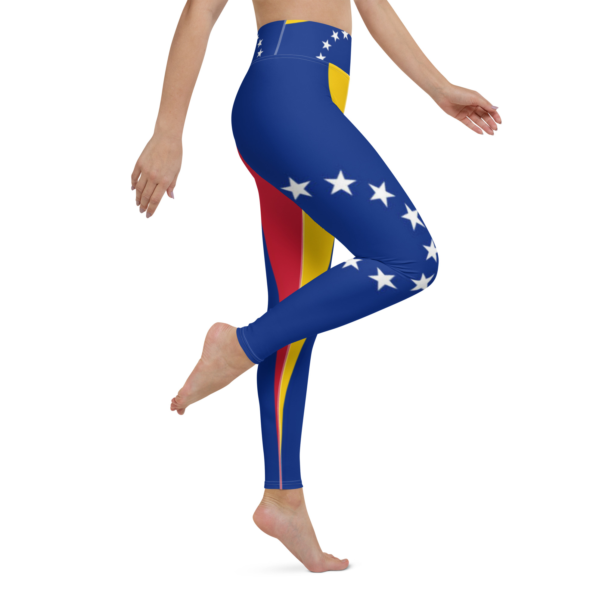 Fifth Degree™ Venezuela Leggings Flag Print High-Waisted Designer Premium Workout Gym Yoga - Image 5