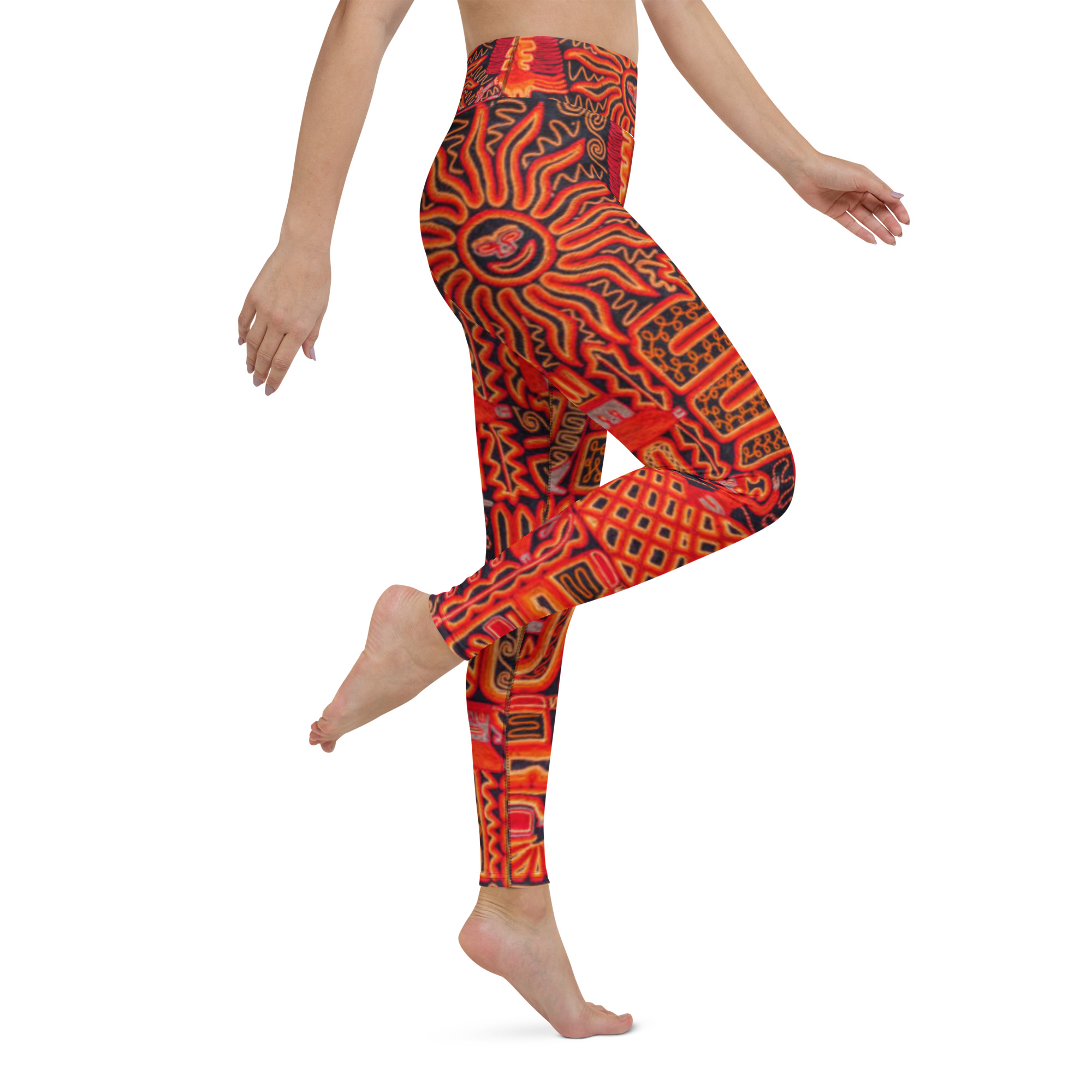 Fifth Degree™ Aztec High Waisted Premium Printed Yoga Leggings - Image 5