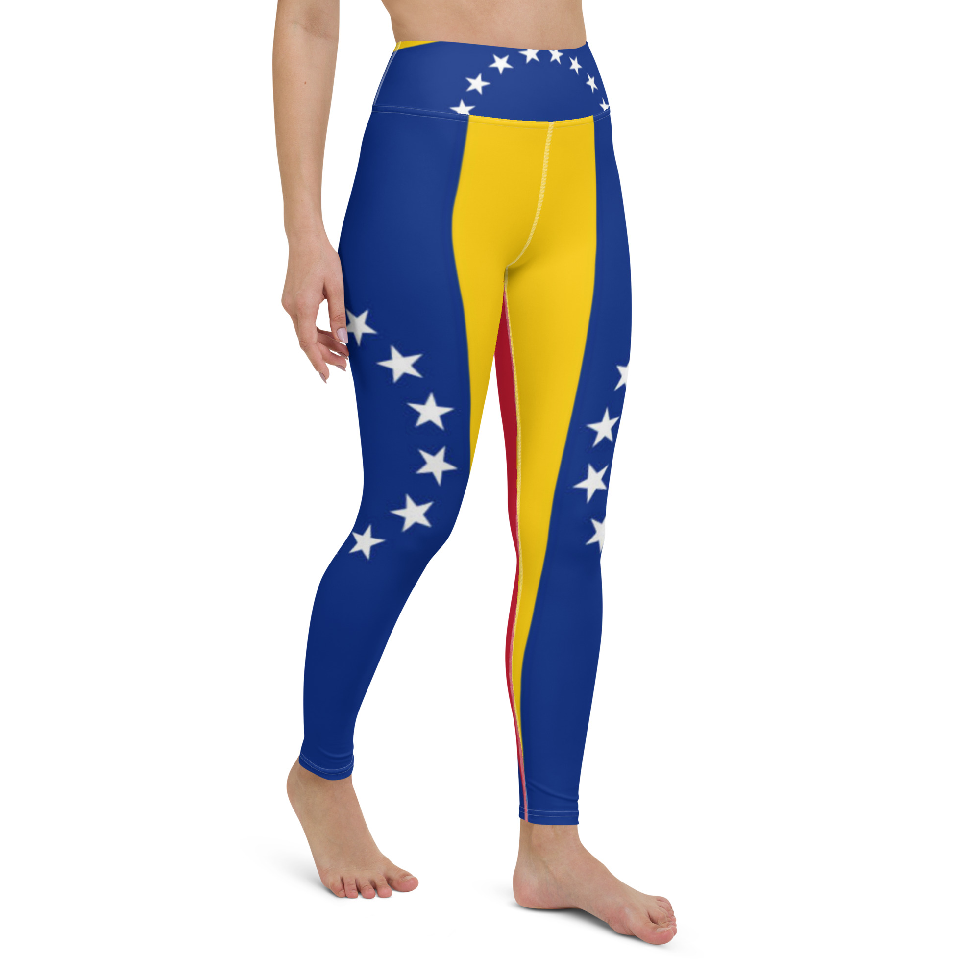 Fifth Degree™ Venezuela Leggings Flag Print High-Waisted Designer Premium Workout Gym Yoga