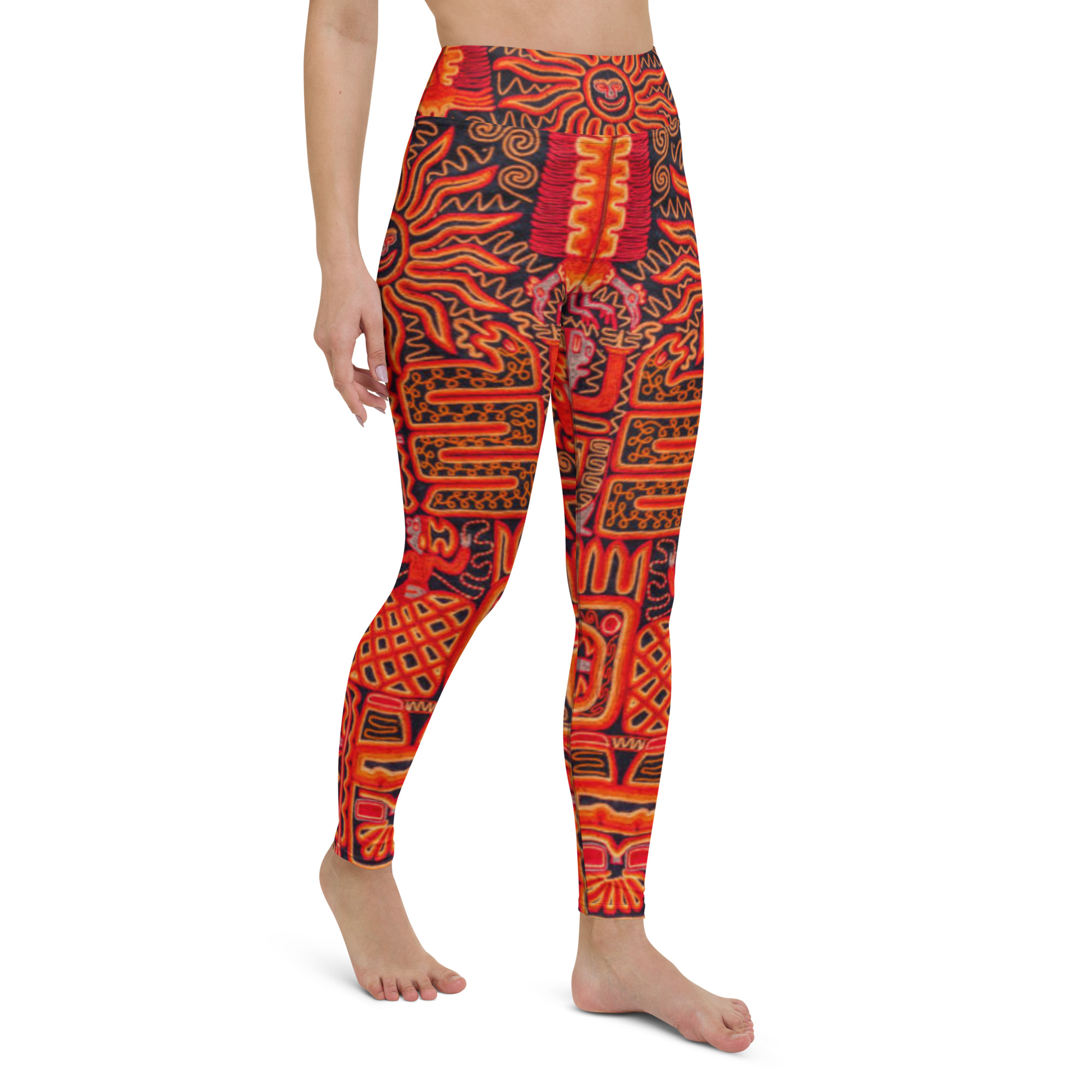 Fifth Degree™ Aztec High Waisted Premium Printed Yoga Leggings