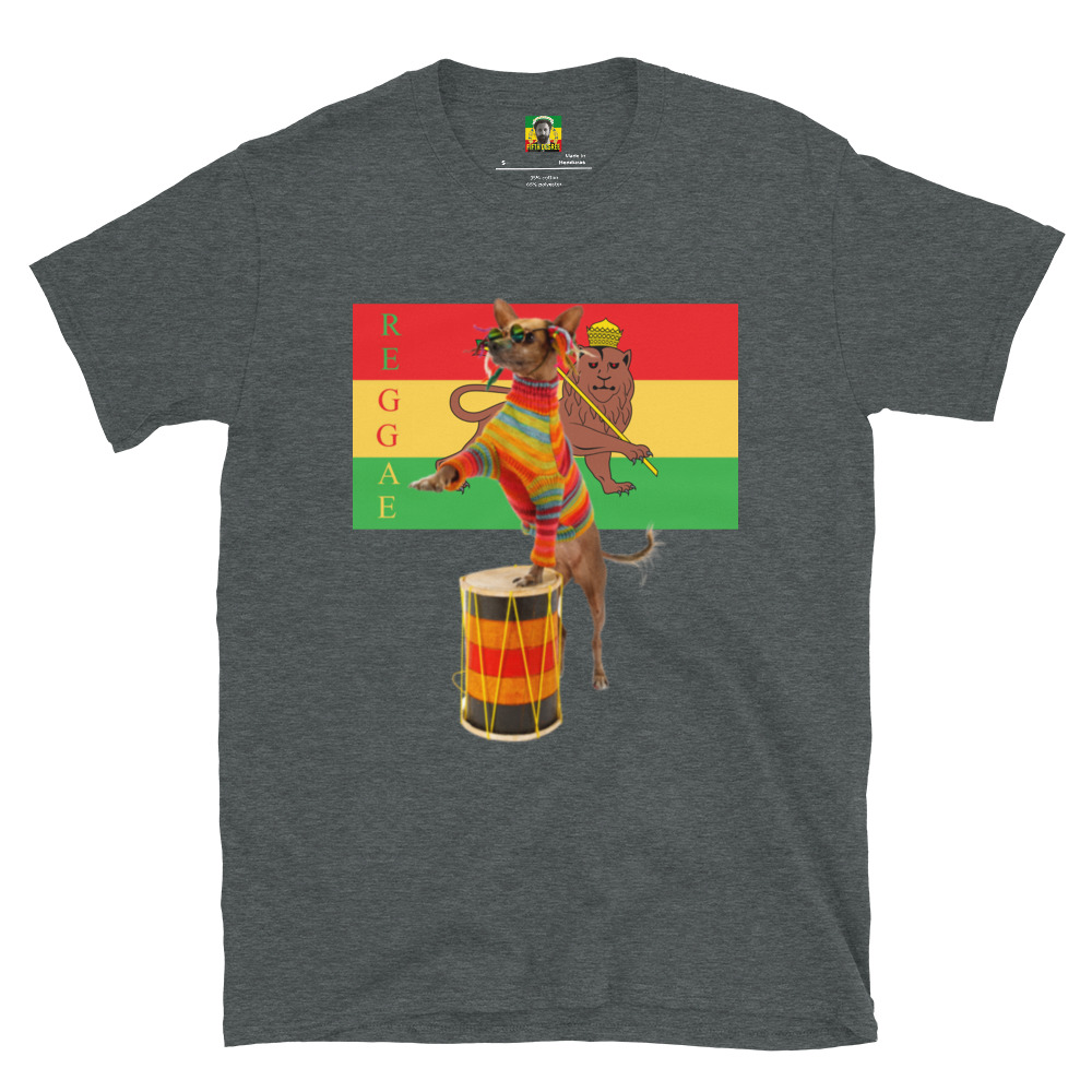 Fifth Degree™ Reggae Dog Jammin T-Shirt Rasta Lion of Zion Graphic Print Rastafari Reggae Outfit Rastafarian Clothes African Jamaican - Image 3