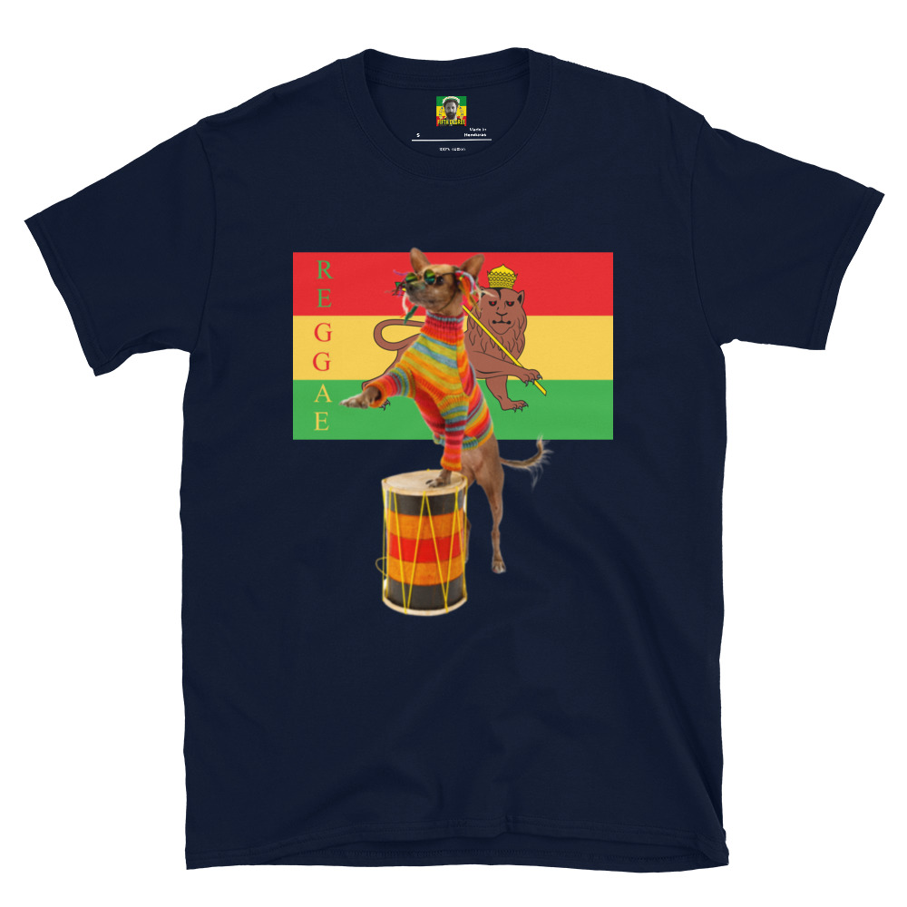Fifth Degree™ Reggae Dog Jammin T-Shirt Rasta Lion of Zion Graphic Print Rastafari Reggae Outfit Rastafarian Clothes African Jamaican - Image 2