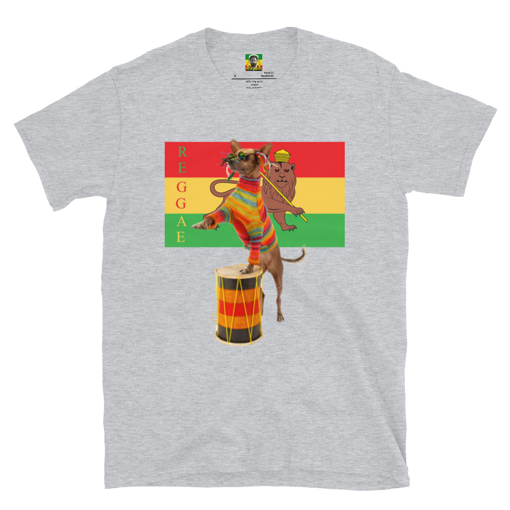 Fifth Degree™ Reggae Dog Jammin T-Shirt Rasta Lion of Zion Graphic Print Rastafari Reggae Outfit Rastafarian Clothes African Jamaican - Image 4