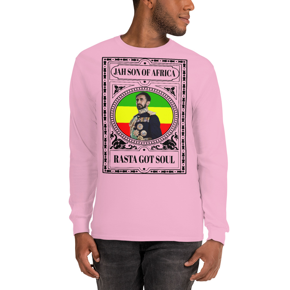 Fifth Degree™ Haile Selassie Jah Son of Africa Rasta Long Sleeve Shirt - Image 12