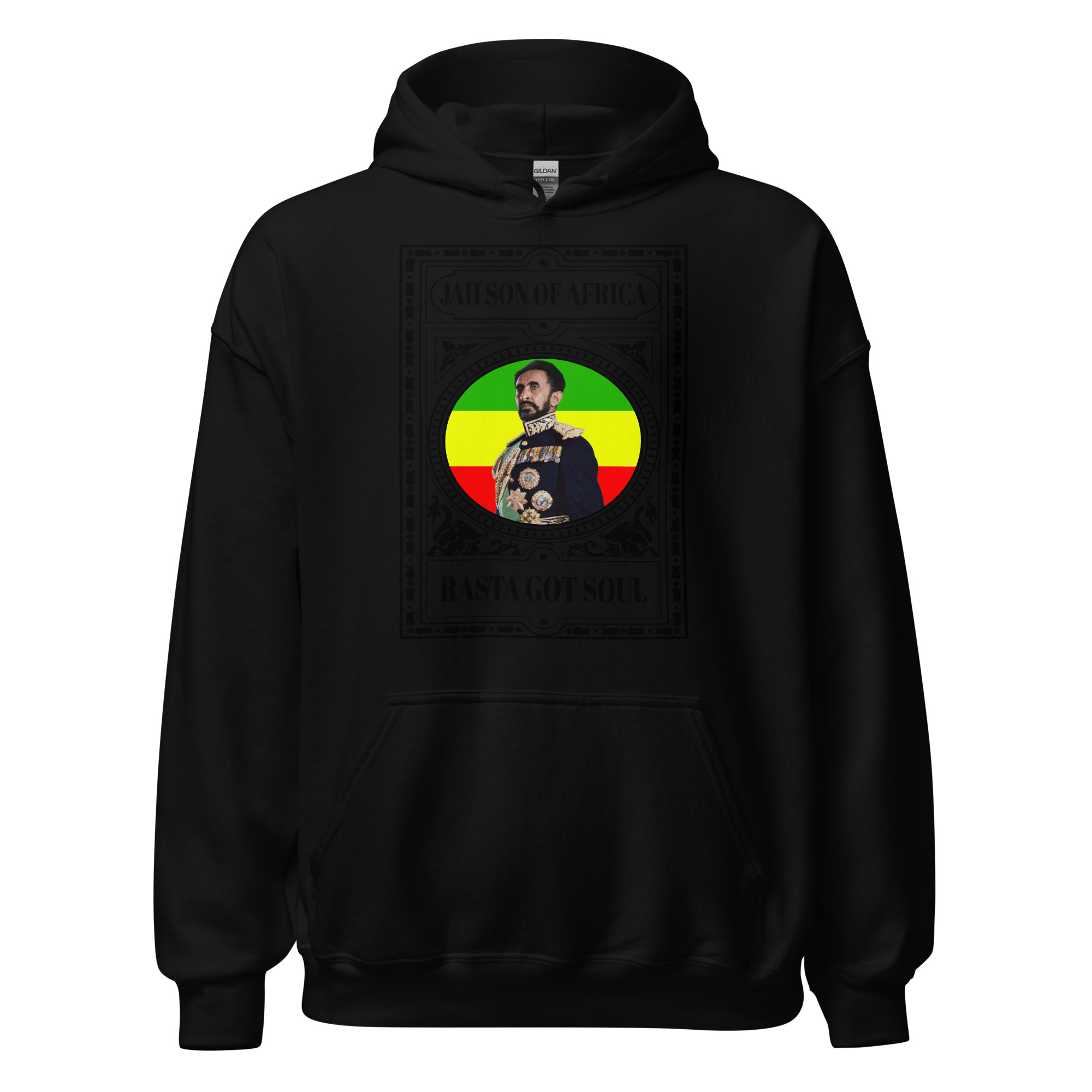 Fifth Degree™ Haile Selassie Rasta Got Soul Rastafarian Hoodie - Image 2