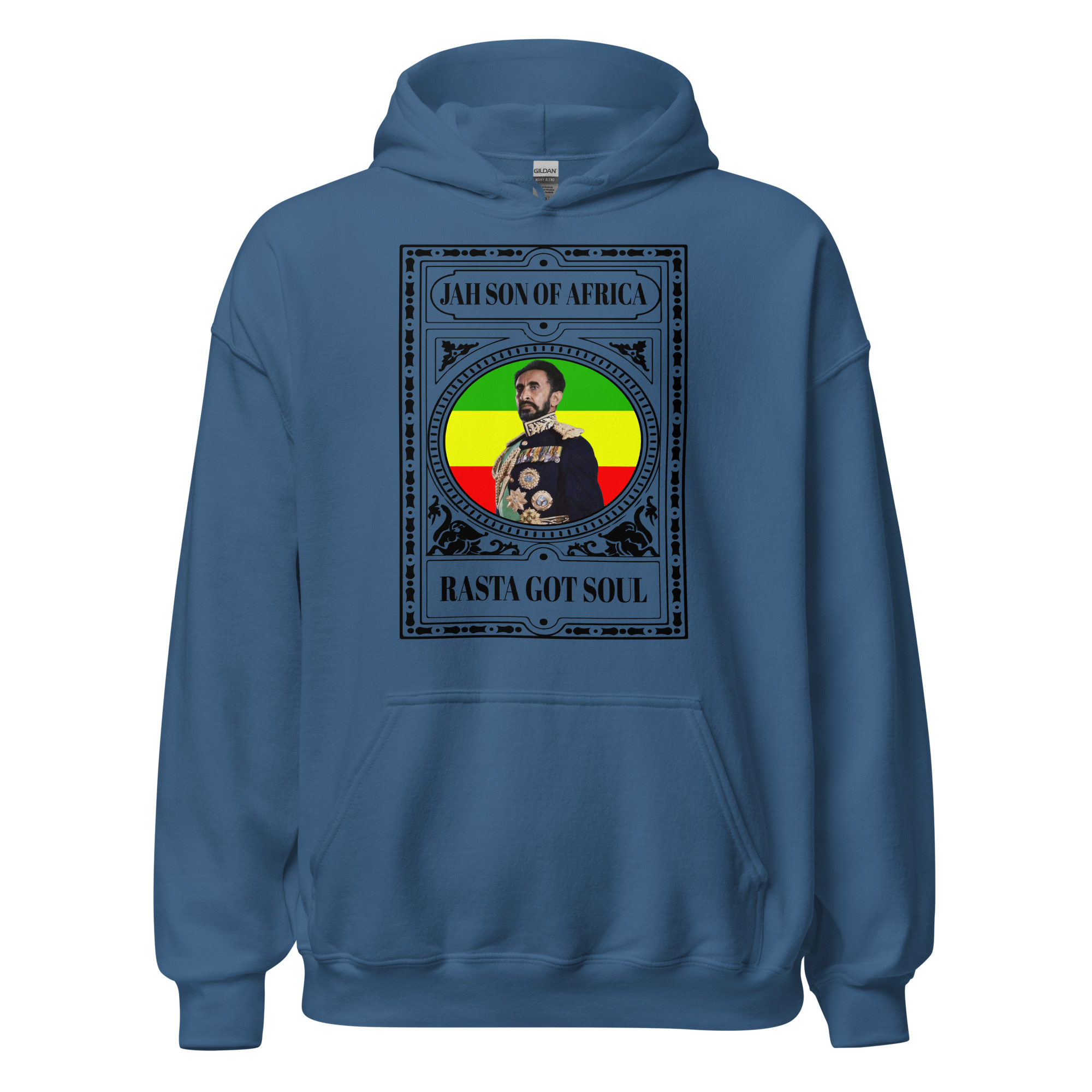 Fifth Degree™ Haile Selassie Rasta Got Soul Rastafarian Hoodie - Image 7