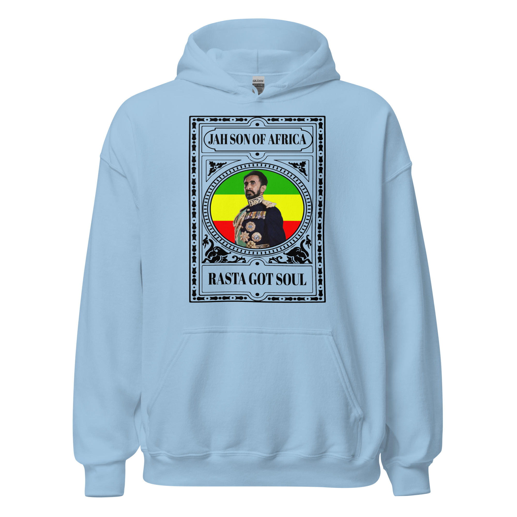 Fifth Degree™ Haile Selassie Rasta Got Soul Rastafarian Hoodie - Image 10