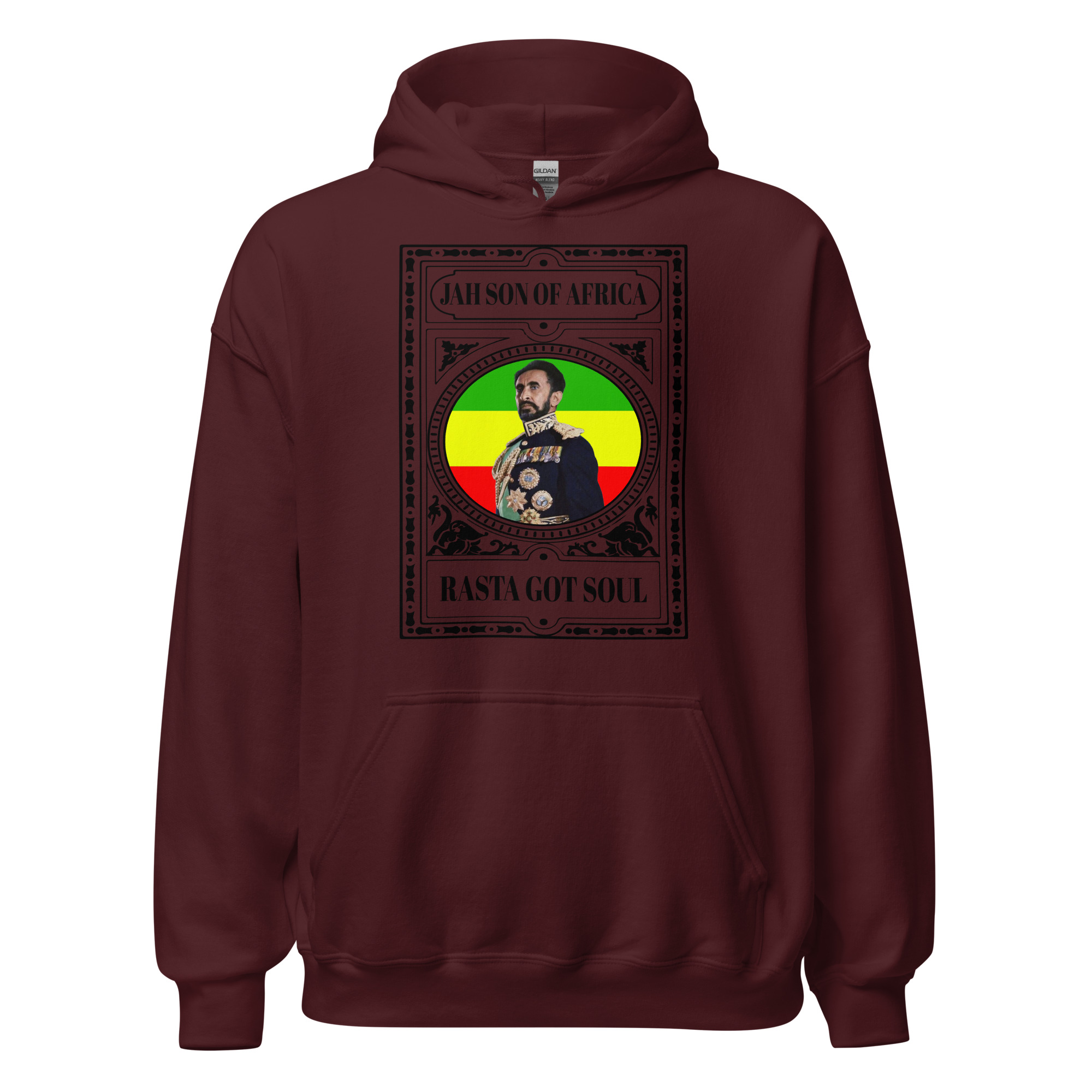 Fifth Degree™ Haile Selassie Rasta Got Soul Rastafarian Hoodie - Image 4
