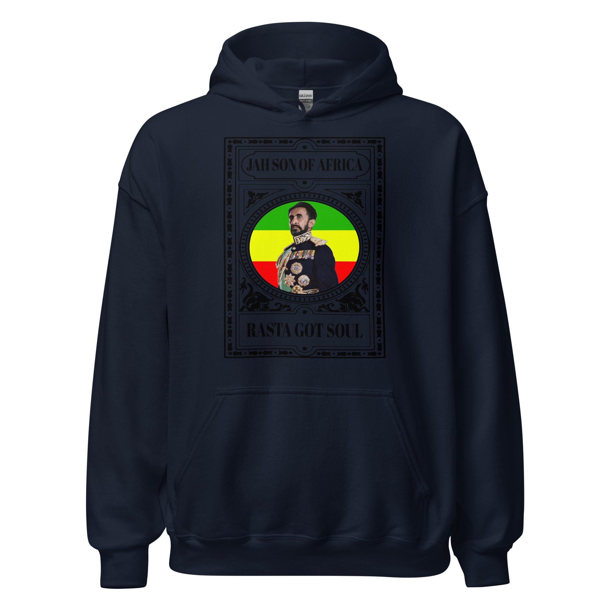 Fifth Degree™ Haile Selassie Rasta Got Soul Rastafarian Hoodie - Image 3