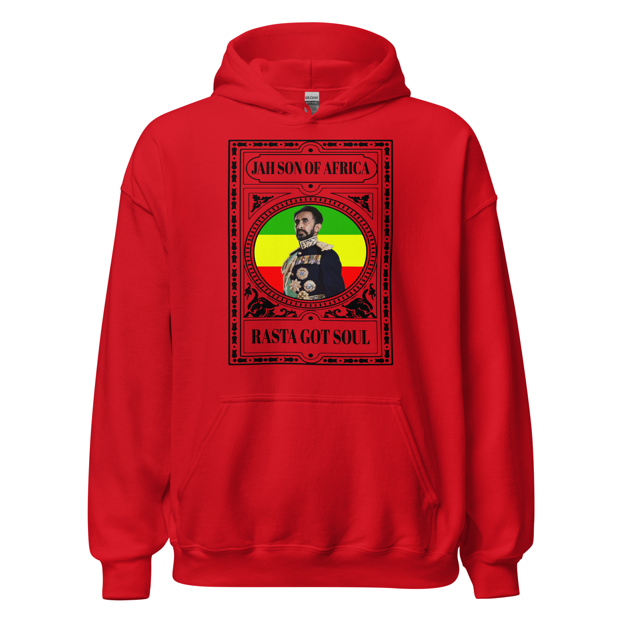 Fifth Degree™ Haile Selassie Rasta Got Soul Rastafarian Hoodie - Image 5