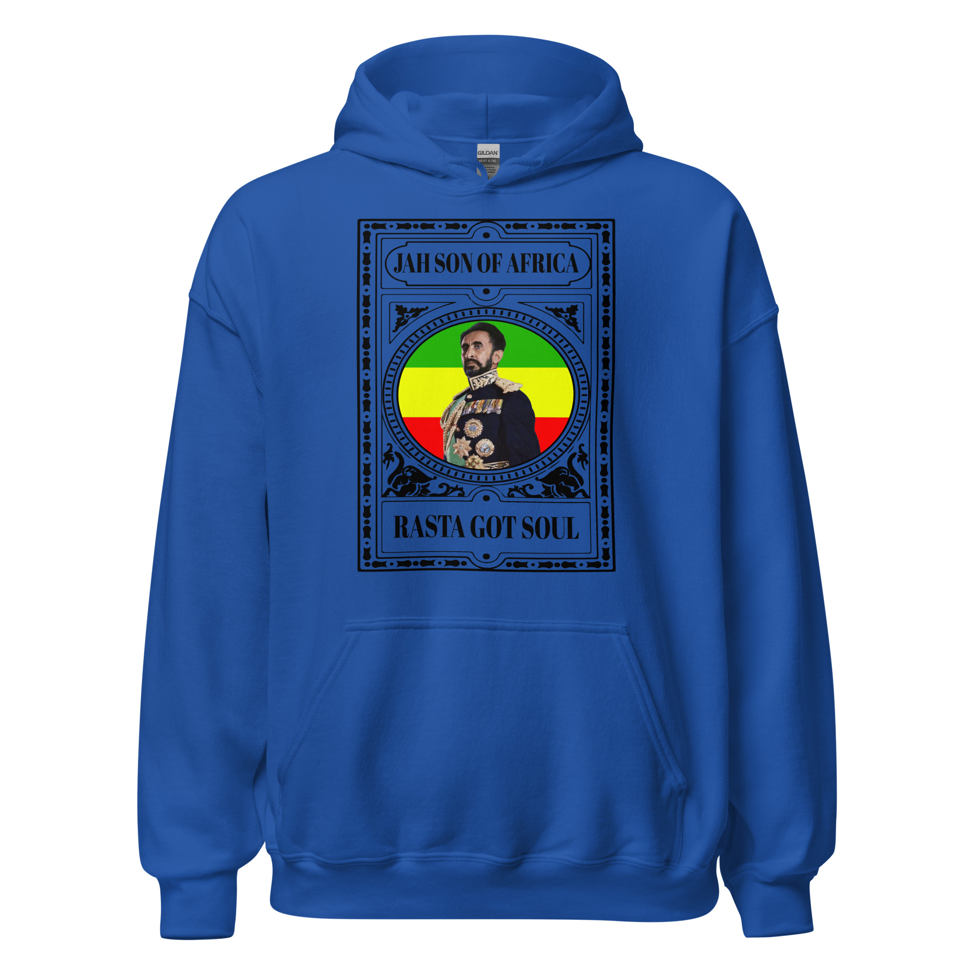 Fifth Degree™ Haile Selassie Rasta Got Soul Rastafarian Hoodie - Image 6