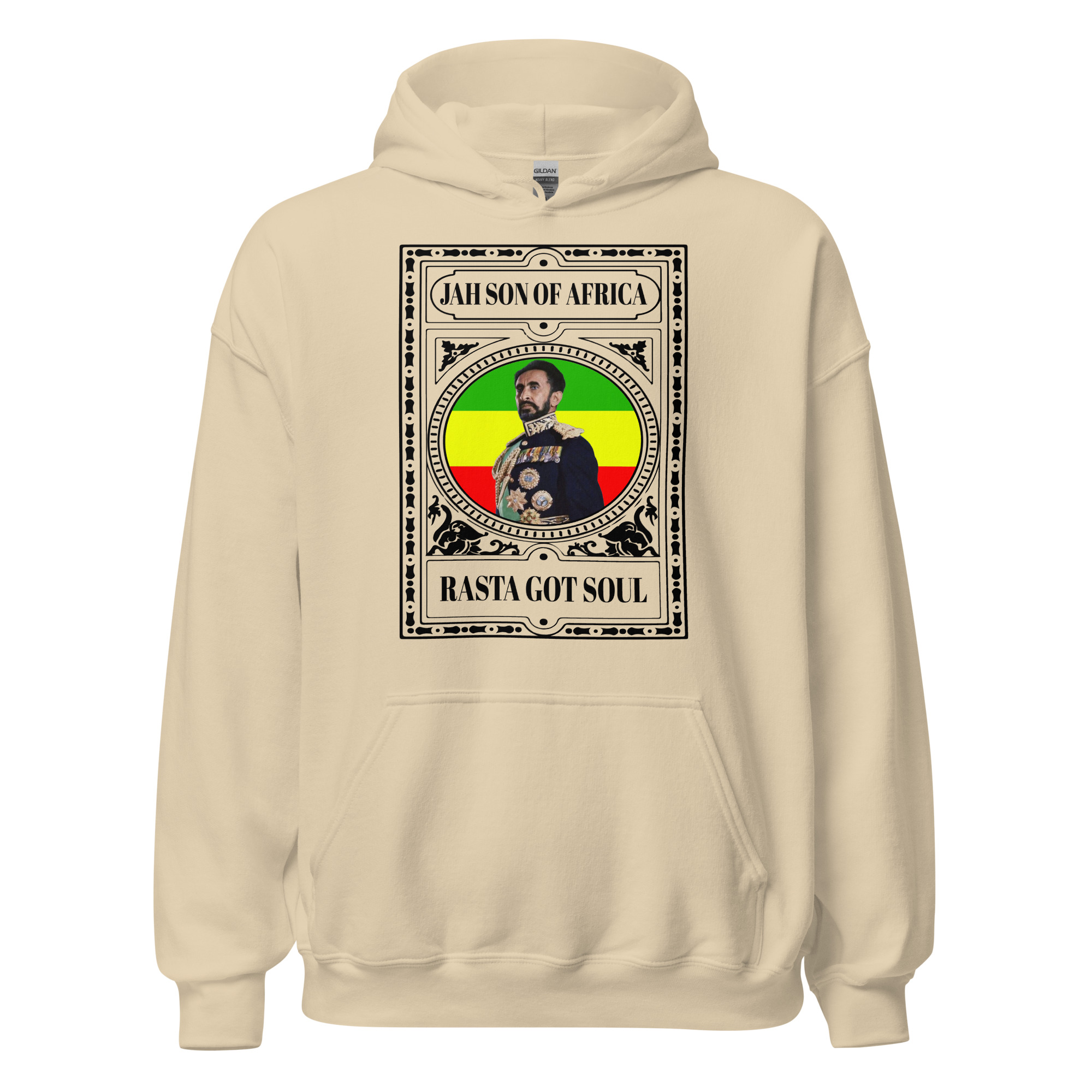 Fifth Degree™ Haile Selassie Rasta Got Soul Rastafarian Hoodie - Image 11