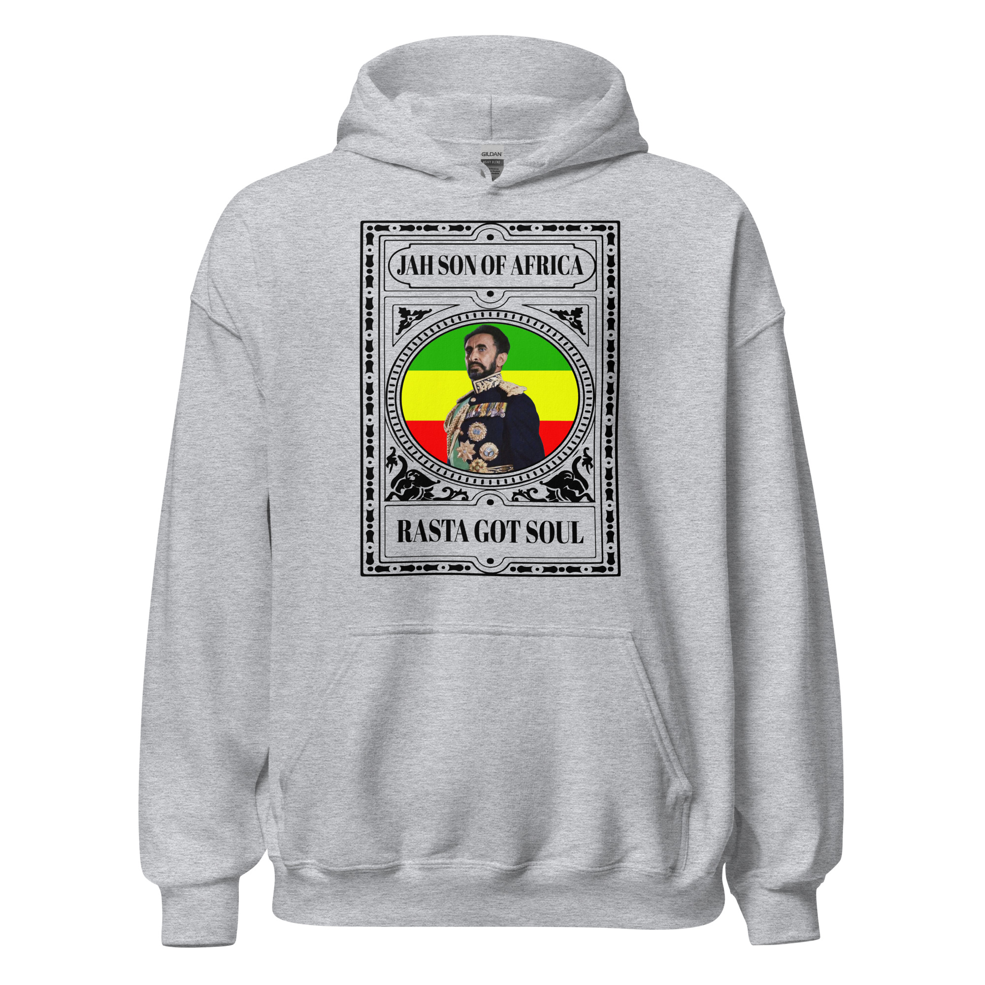 Fifth Degree™ Haile Selassie Rasta Got Soul Rastafarian Hoodie - Image 9