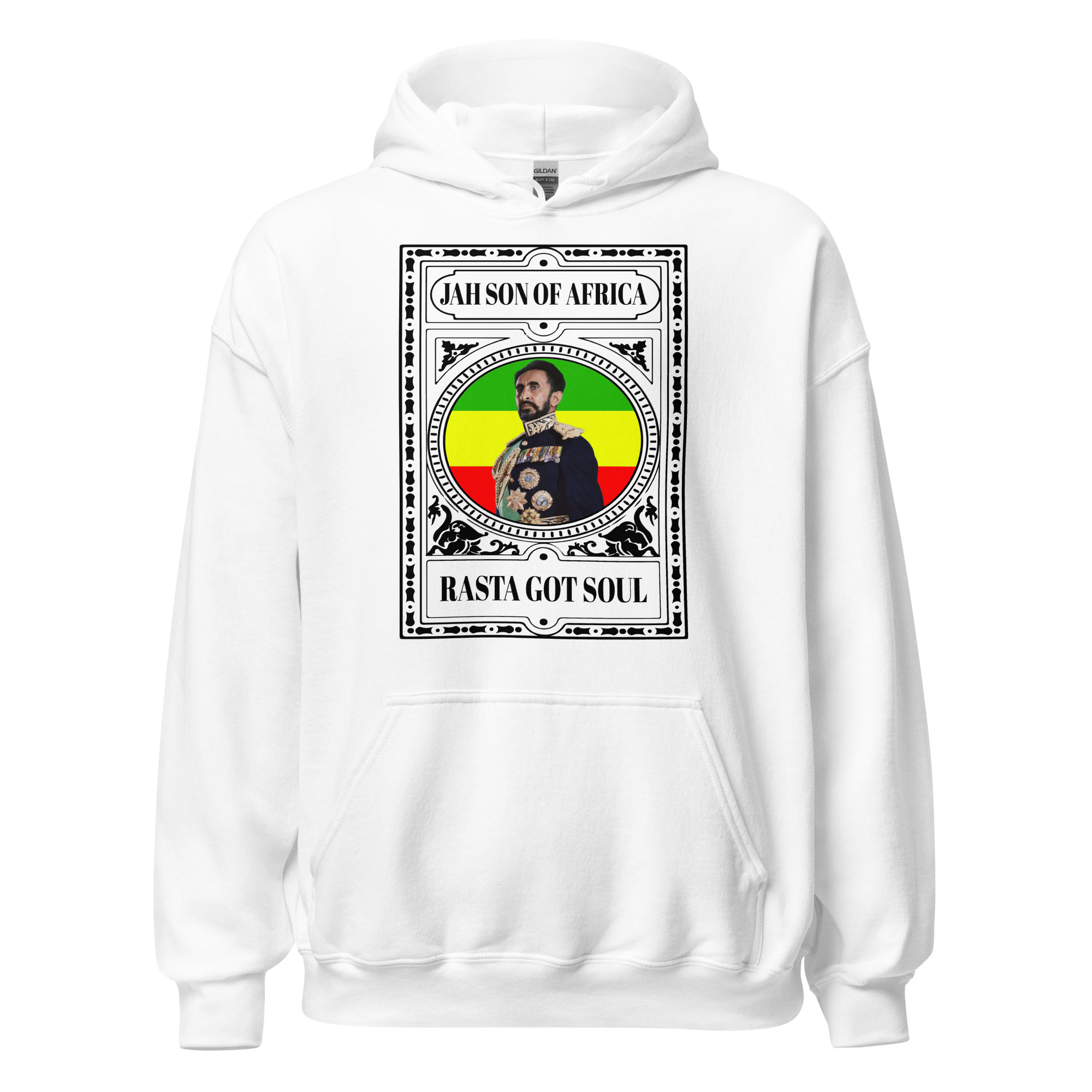 Fifth Degree™ Haile Selassie Rasta Got Soul Rastafarian Hoodie - Image 13