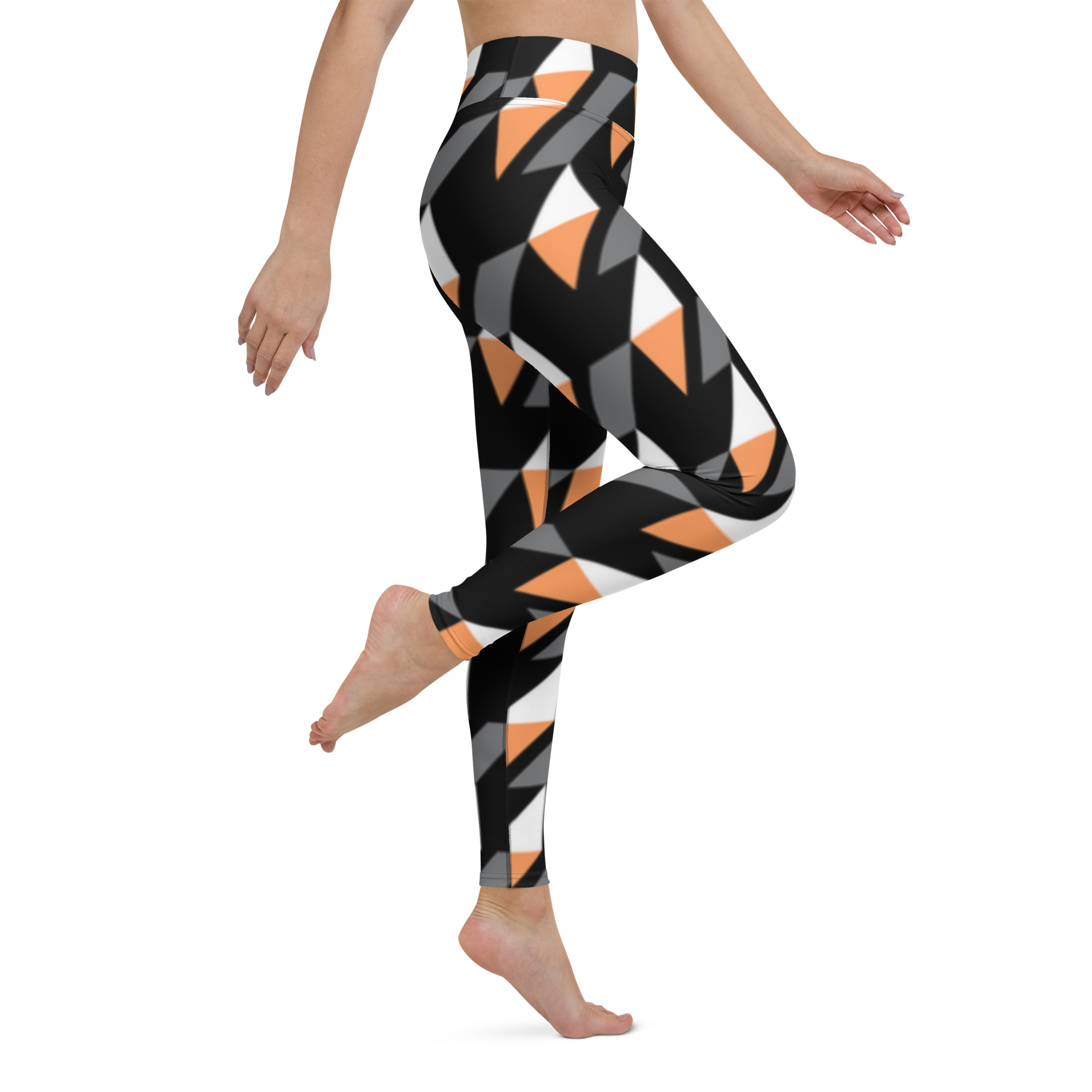 Fifth Degree™ 3D Pattern High Waisted Yoga Abstract Leggings - Image 6