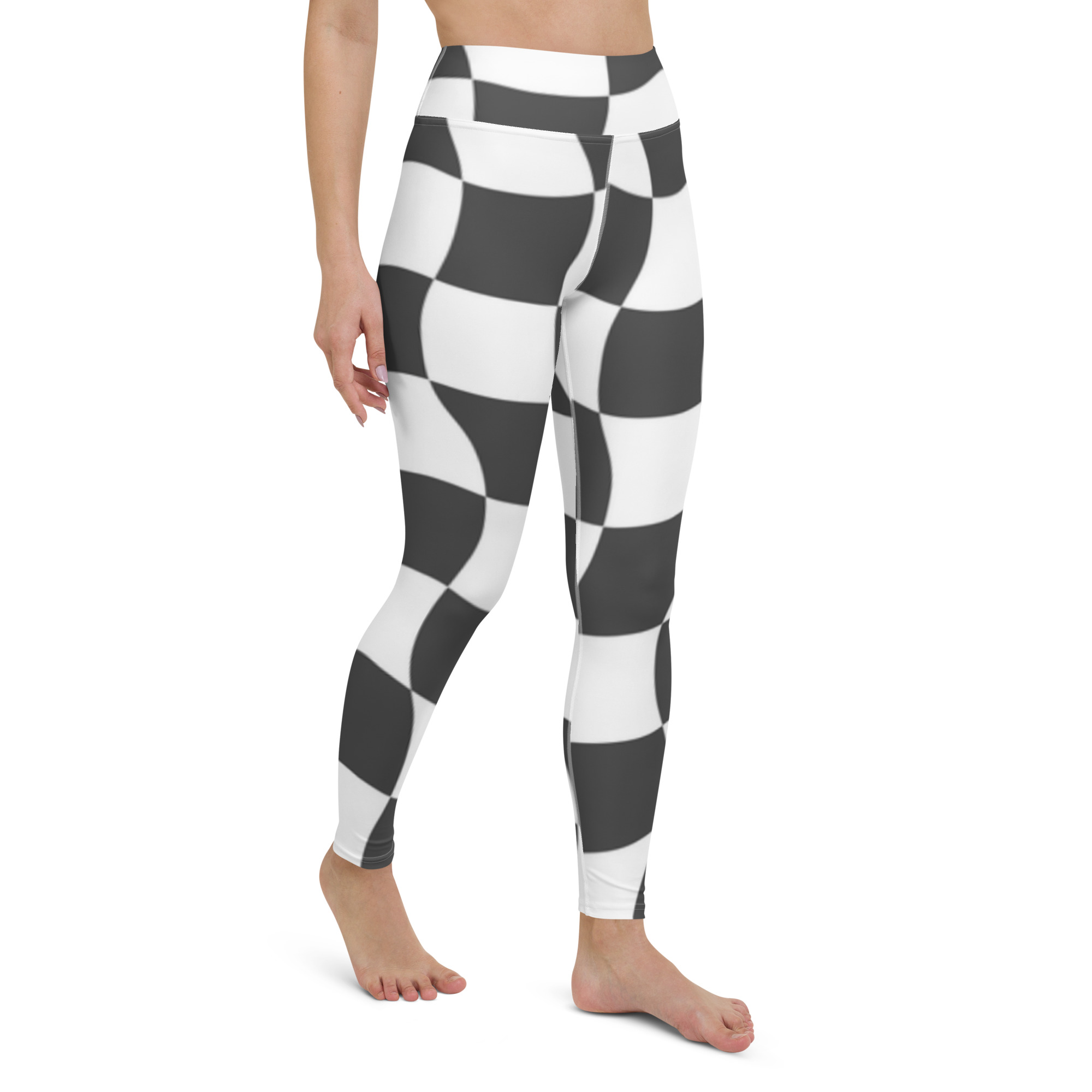 Fifth Degree™ Checkers High Waisted Yoga Abstract Leggings