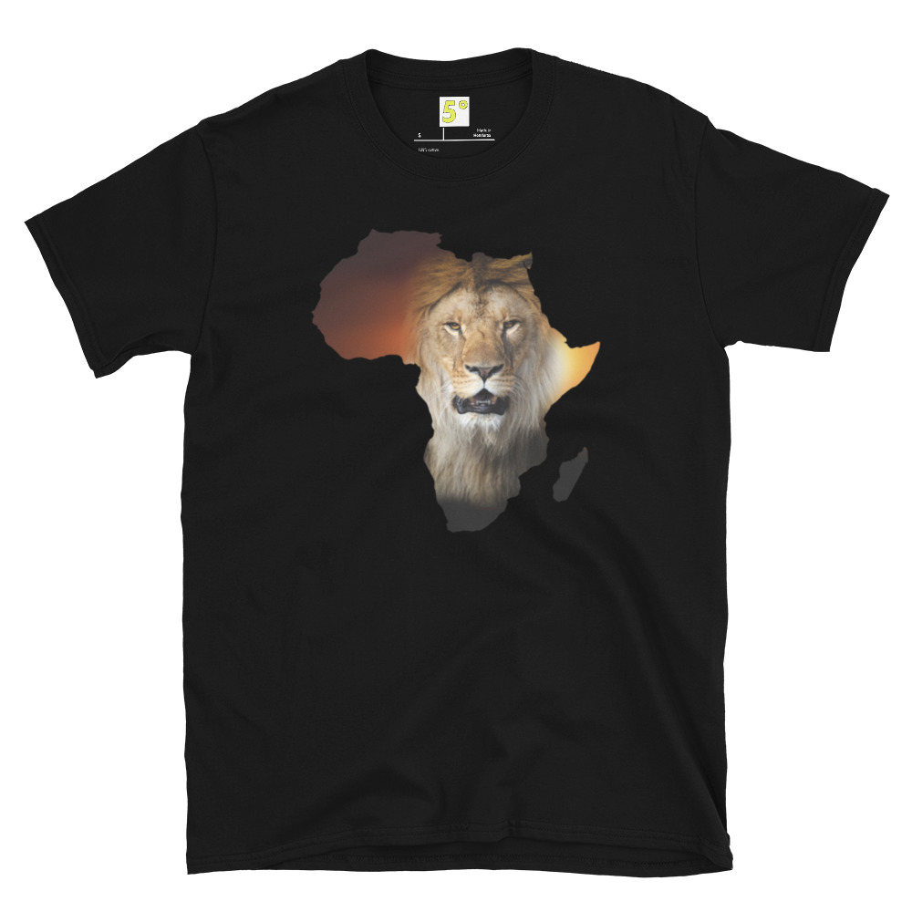 Fifth Degree™ Africa Rasta Lion Reggae Rastafarian T-Shirt - Image 2