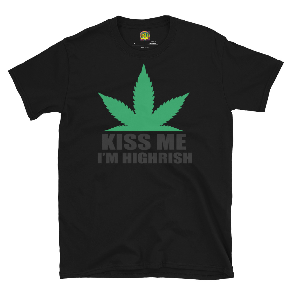Fifth Degree™ Kiss Me Im Highrish Graphic Weed T Shirt - Image 2