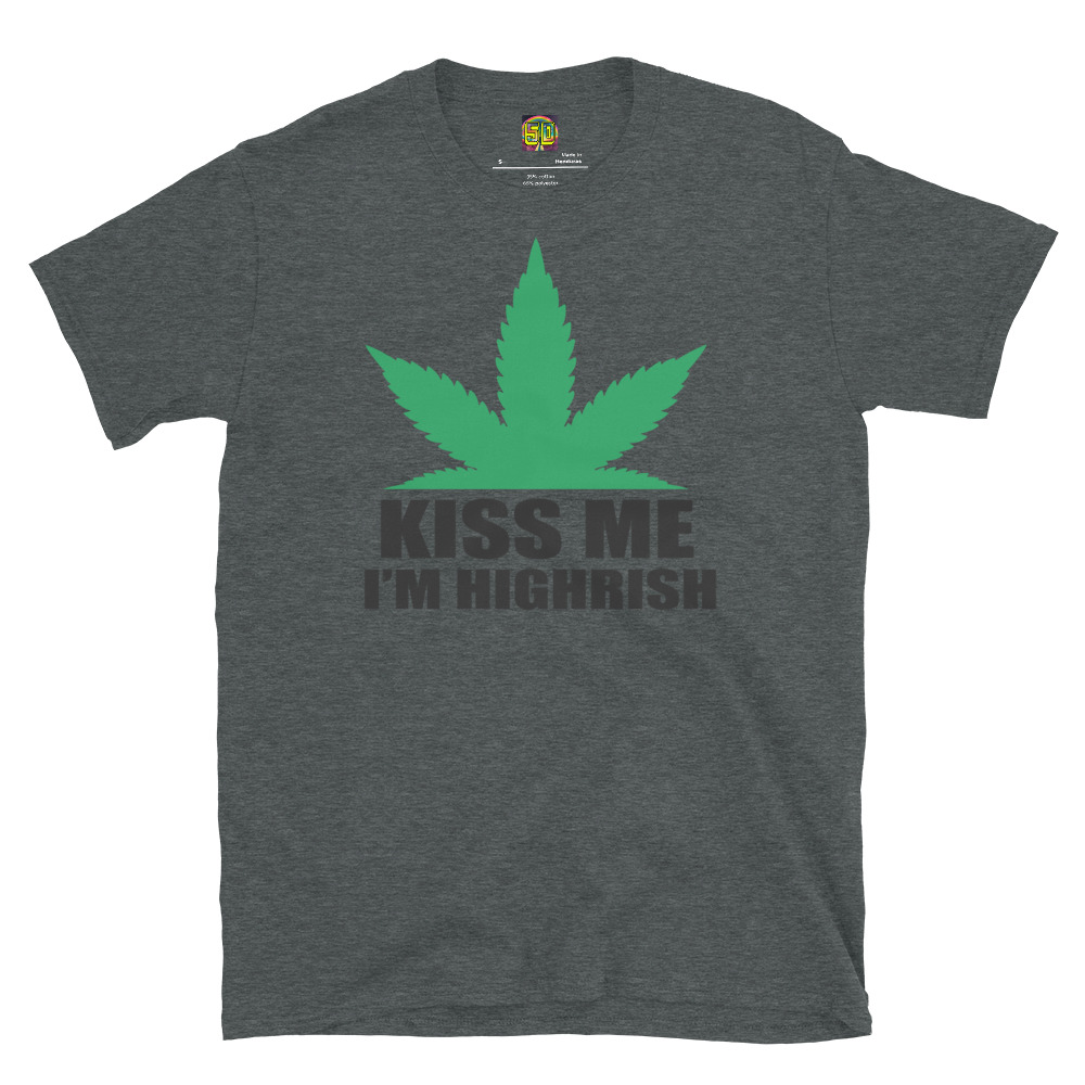 Fifth Degree™ Kiss Me Im Highrish Graphic Weed T Shirt - Image 4