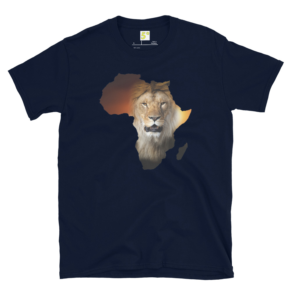 Fifth Degree™ Africa Rasta Lion Reggae Rastafarian T-Shirt - Image 3