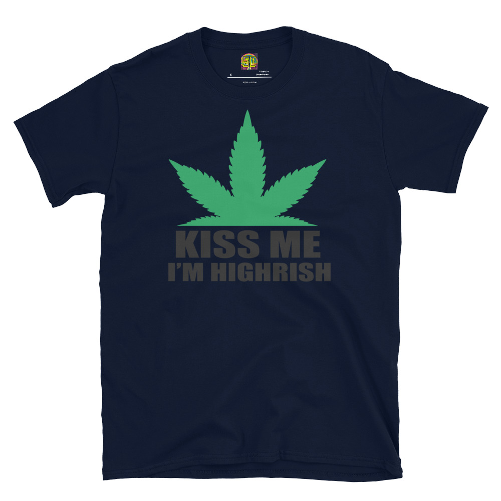 Fifth Degree™ Kiss Me Im Highrish Graphic Weed T Shirt - Image 3