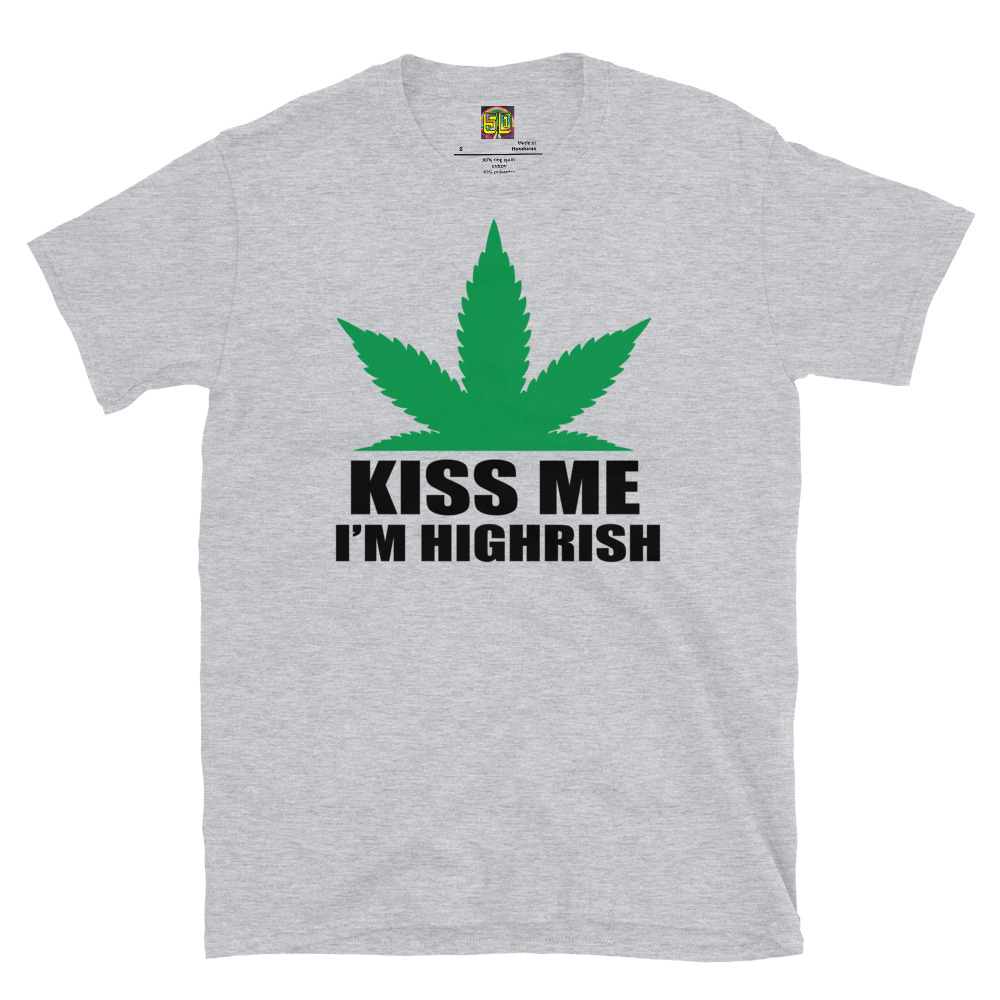 Fifth Degree™ Kiss Me Im Highrish Graphic Weed T Shirt - Image 5