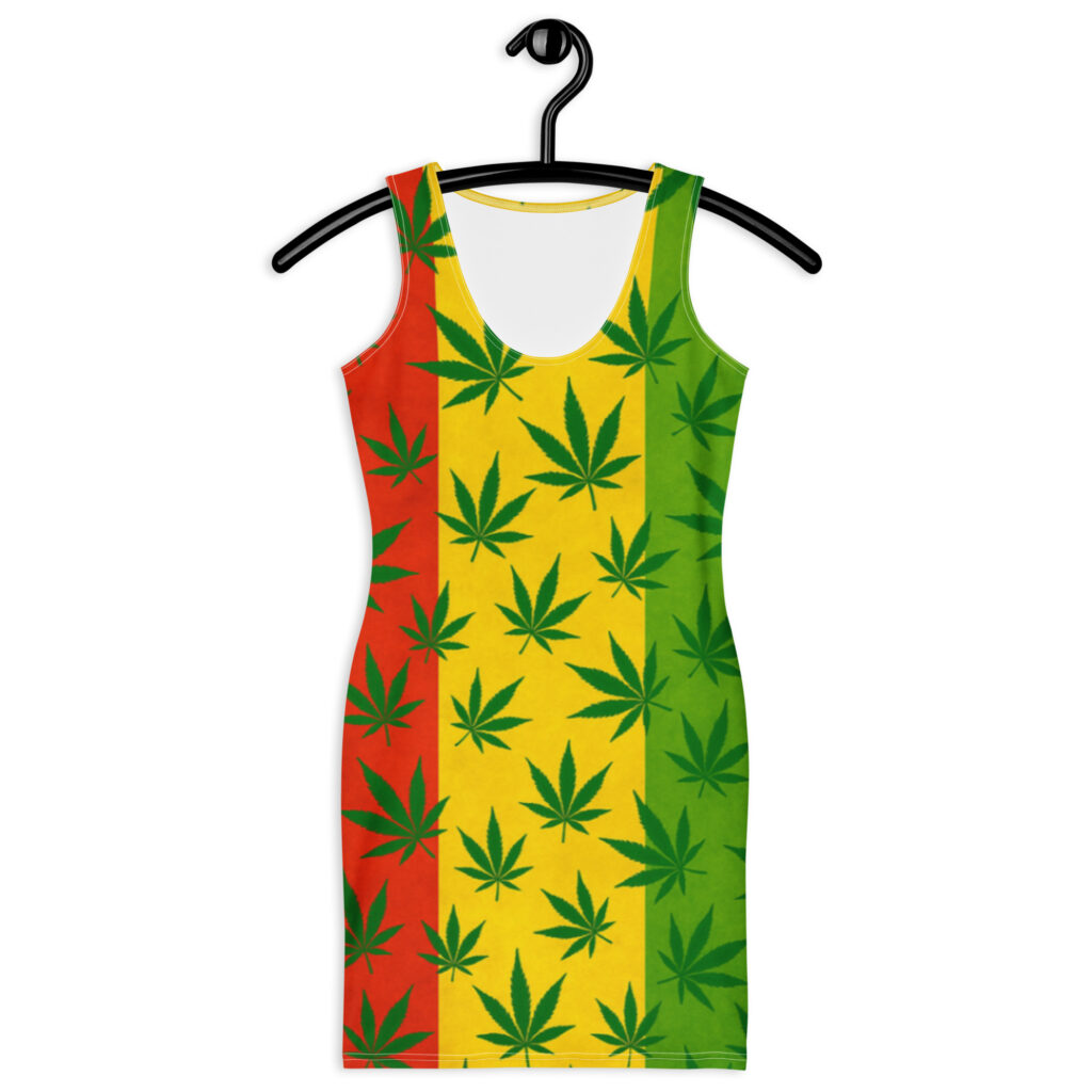 Fifth Degree™ Weed Leaf Rasta Festival Dress – 420 Clothing for Women
